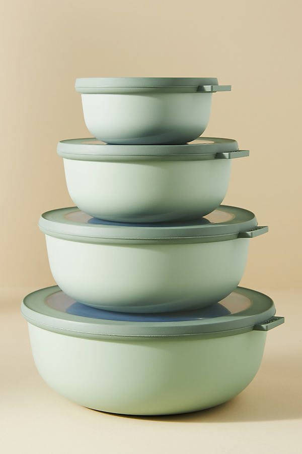 Mepal Criqula Storage Bowls, Set Of 4 In Green