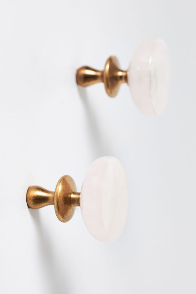 Amara Stone Knobs, Set of 2