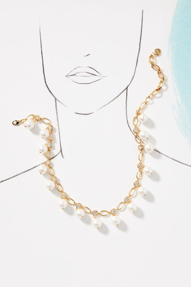 Pearl Charm Chain Necklace #2