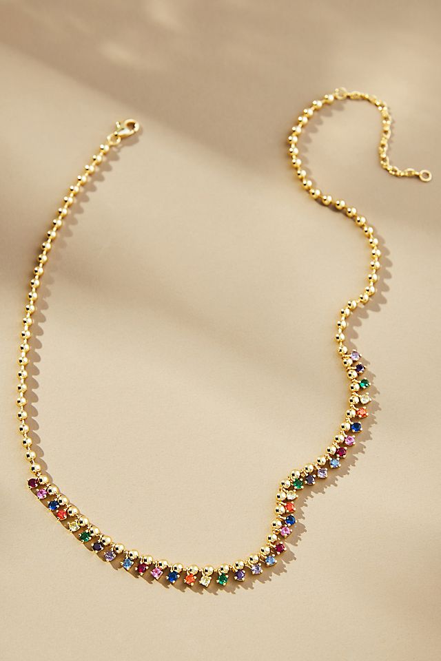 Beaded Crystal Necklace | Anthropologie