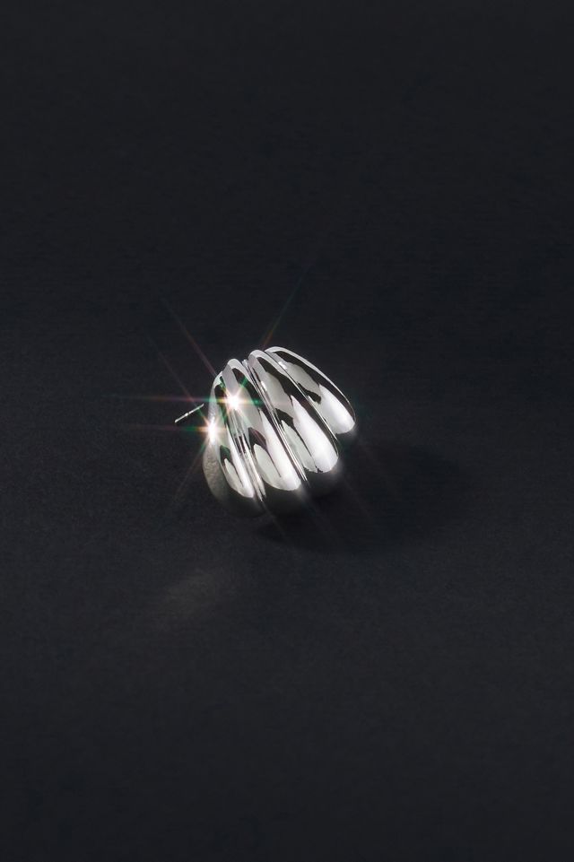 Spiral Petal Post Earrings #1