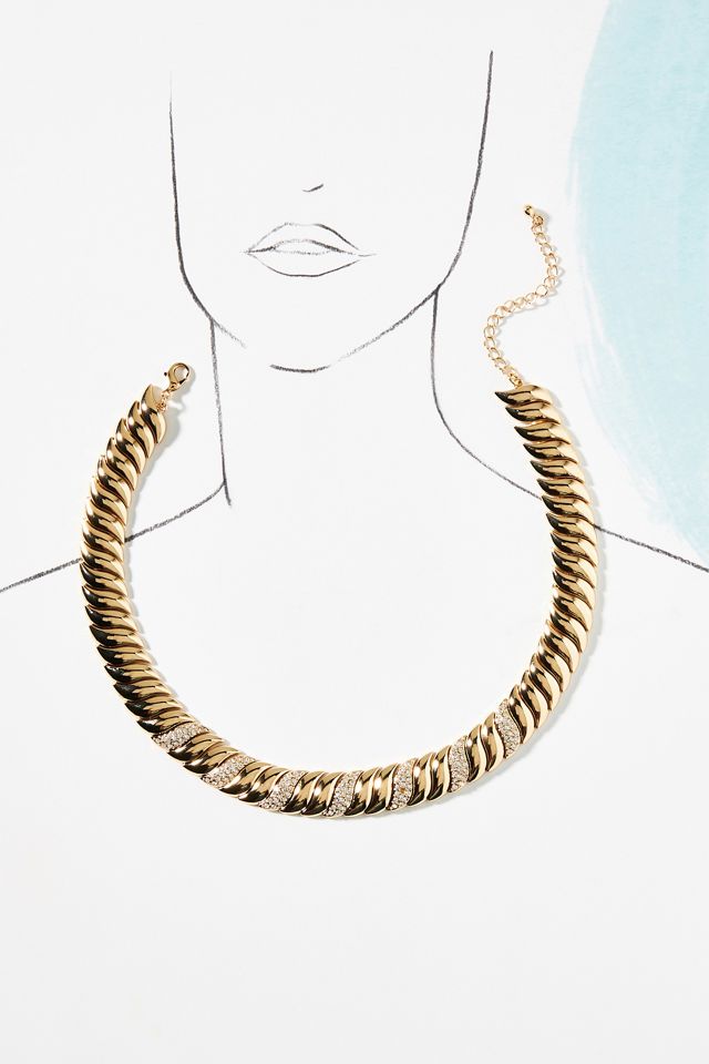 80's Sparkle Collar Necklace #3