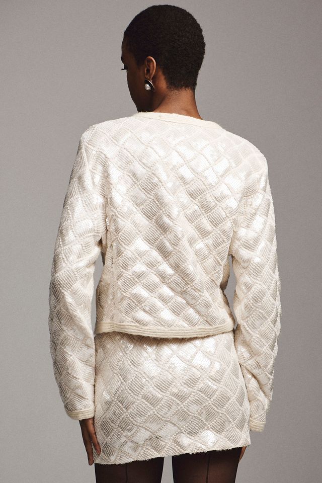 Endless Rose Sequin Patchwork Crochet Jacket #2