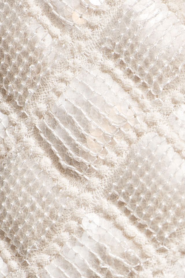 Endless Rose Sequin Patchwork Crochet Jacket #5