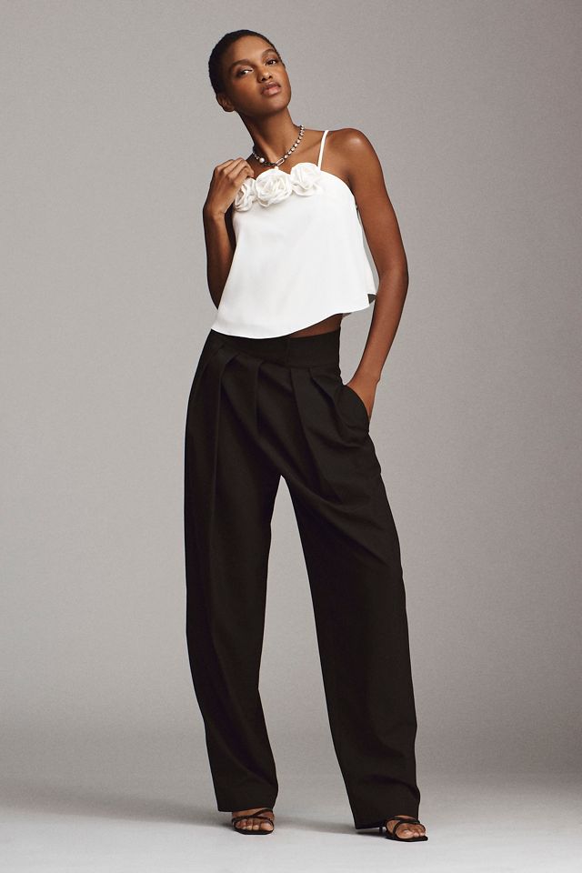 Endless Rose Corsage Bow Flowy Top #3