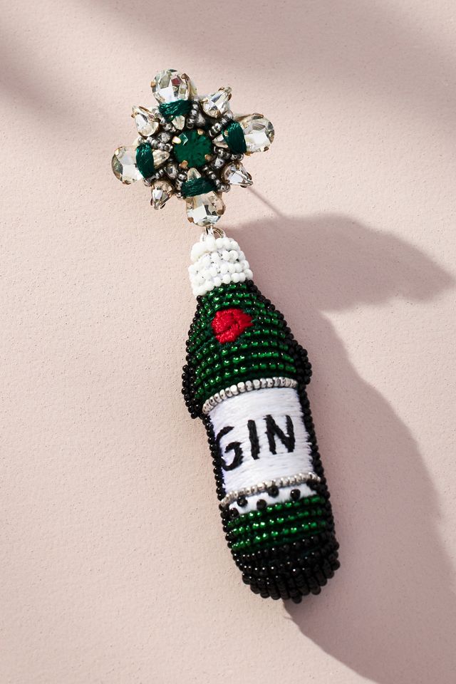 Mignonne Gavigan Gin Bottle Drop Earrings #1