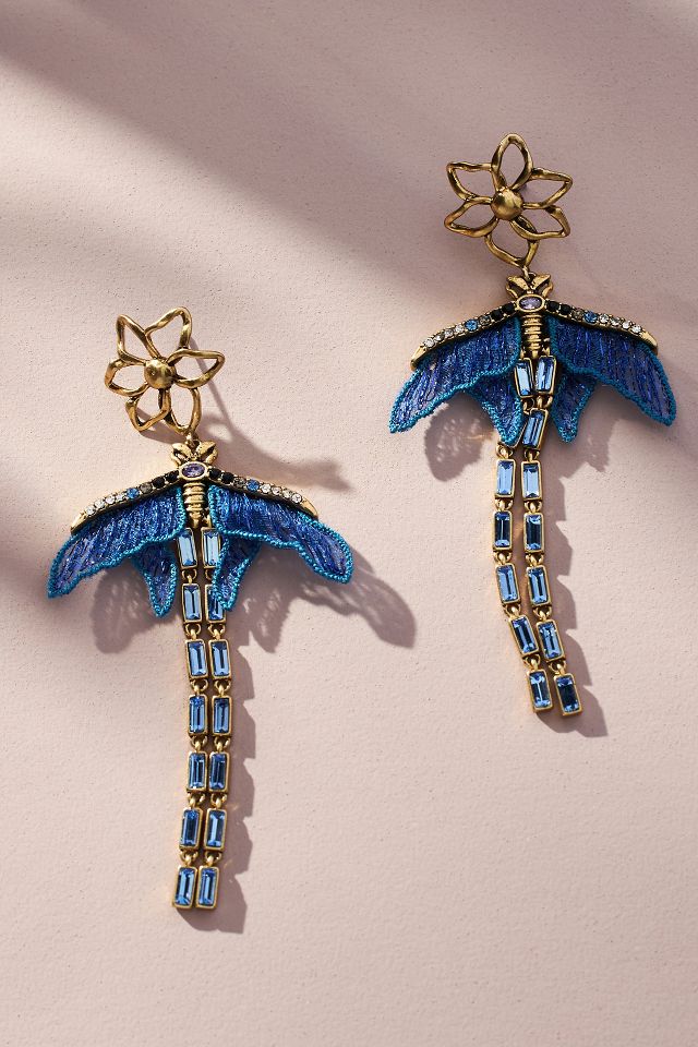 Mignonne Gavigan Lux Luna Moth Drop Earrings