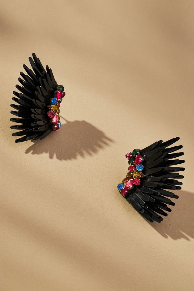 Mignonne Gavigan Lux Mini Madeline Earrings - Raspberry main image 0