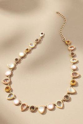 Colorful Enamel Gem Necklace Anthropologie