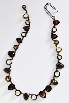 Colorful Enamel Gem Necklace