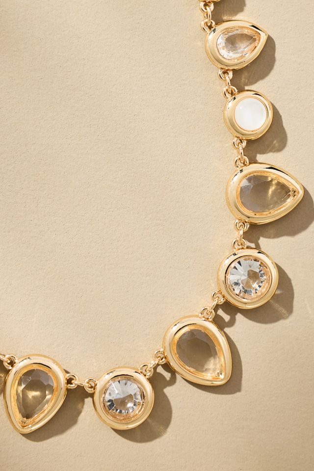 Colorful Enamel Gem Necklace