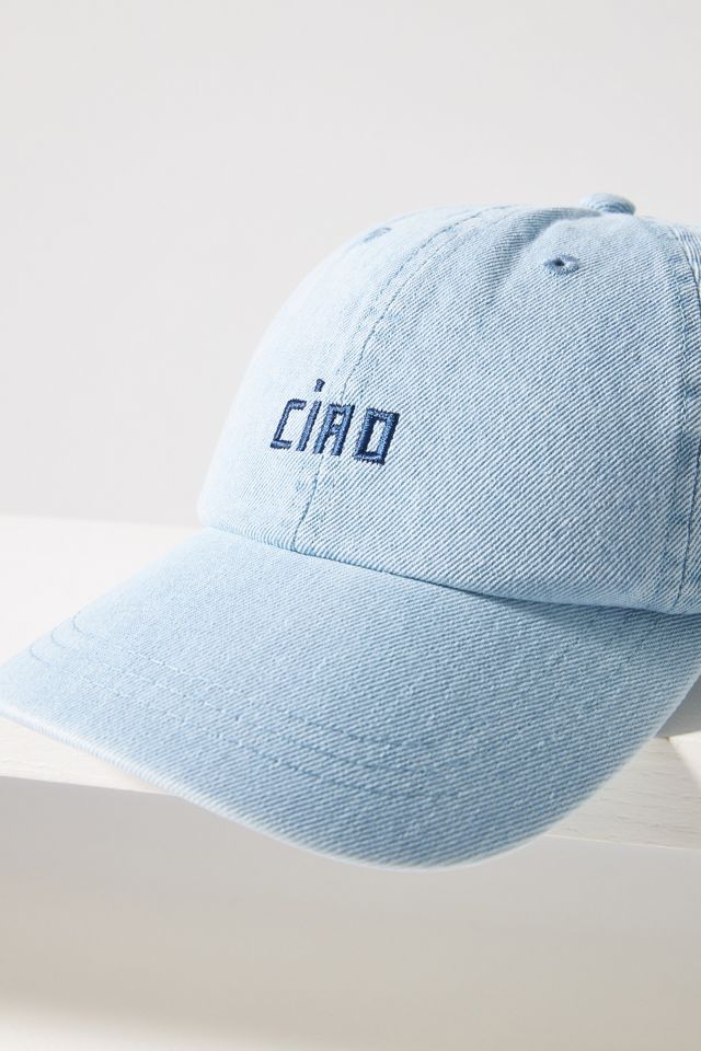 Clare V. Denim Baseball Hat