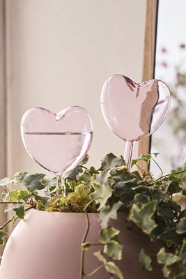 Terrain Heart Watering Globes, Set Of 2 In Pink