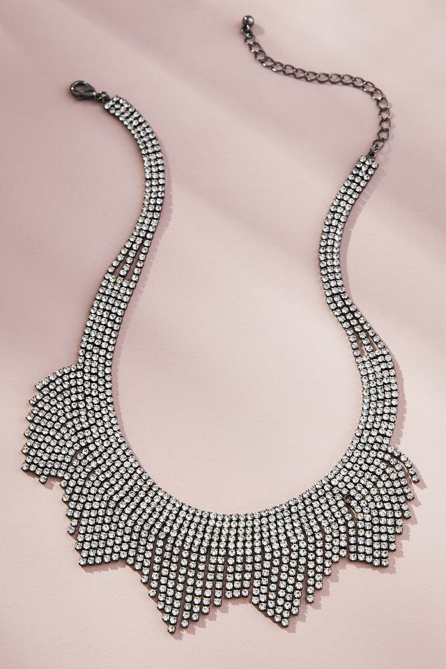 Scalloped Crystal Collar Necklace Anthropologie