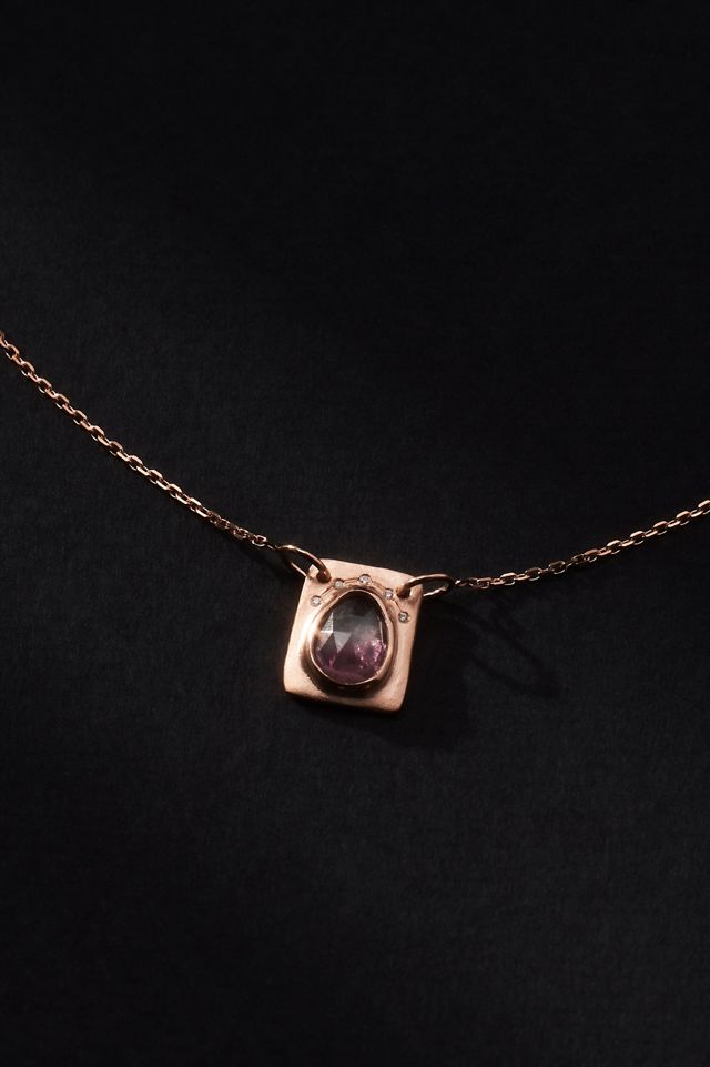 Sirciam Jewelry Pear-Shaped Plate Necklace #1