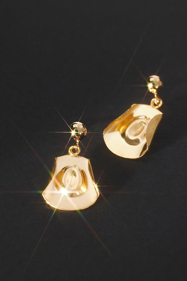 Set & Stones Stetson Drop Earrings In Gold