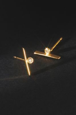 Set & Stones Madrid Stud Earrings In Gold