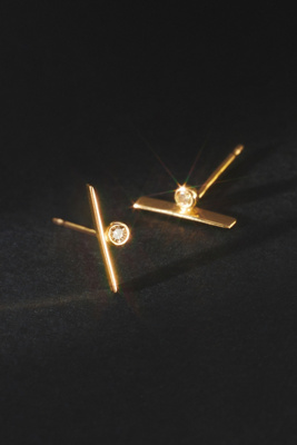 Set & Stones Madrid Stud Earrings In Gold