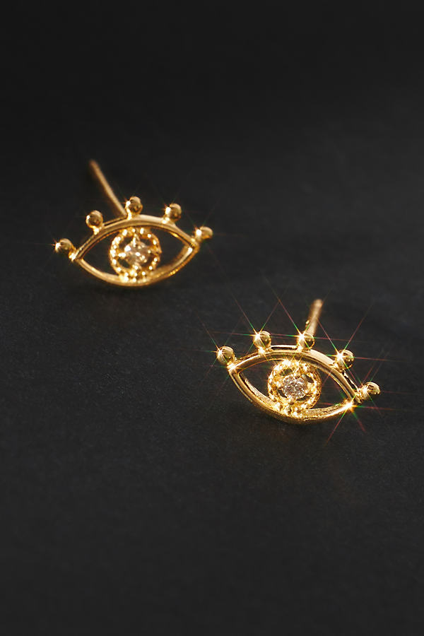Set & Stones Santorini Stud Earrings In Gold