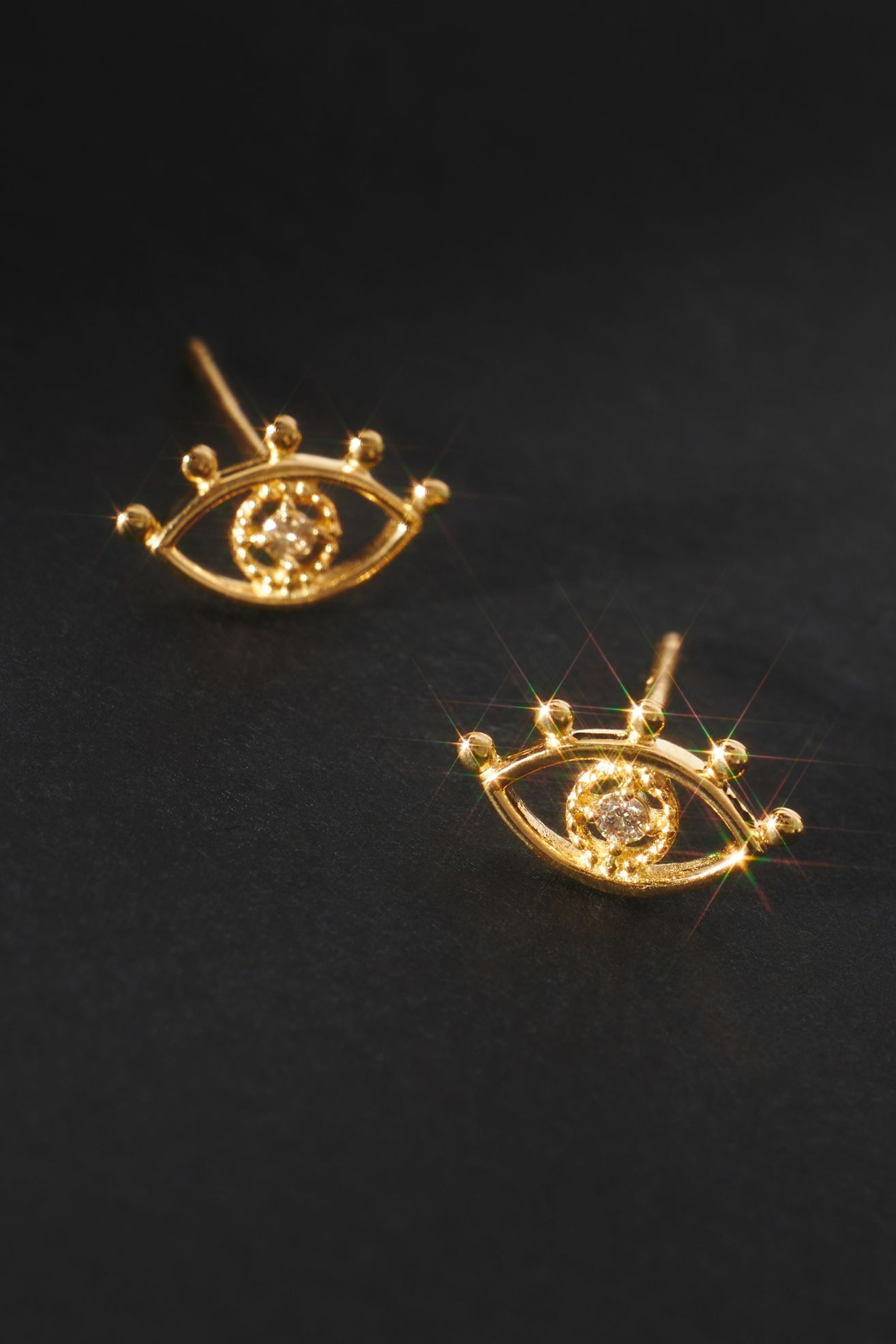 Set & Stones Santorini Stud Earrings - Gold, One Size