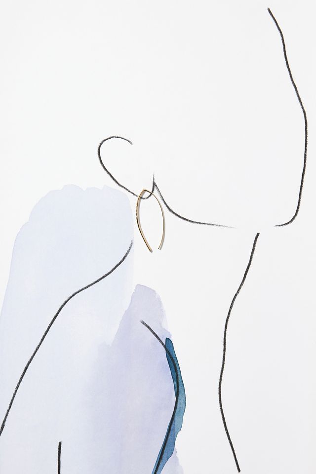 Rachel Reid Jewelry Pavé Diamond Wire Earrings #2