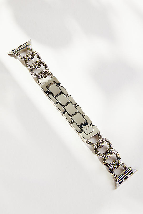 Goldenerre Mesh Link Apple Watch Band In Silver