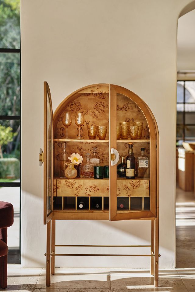 Anthropologie on sale drinks cabinet