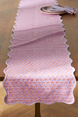 Furbish Studio Table Runner In Pink