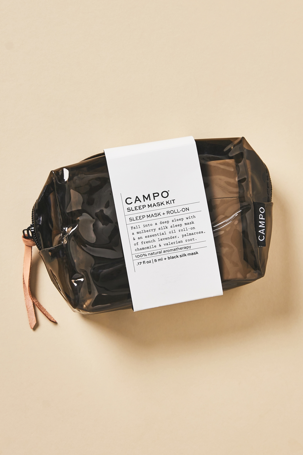 CAMPO SLEEP Roll-On + Black Silk Mask Set