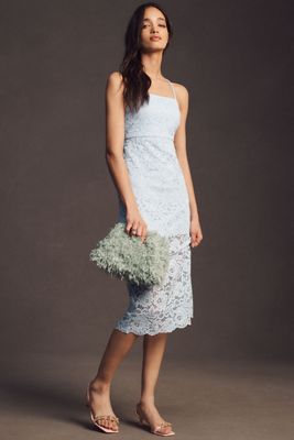 BHLDN Maria Sleeveless Lace Midi Dress