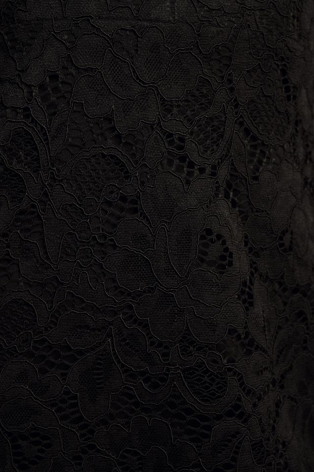 BHLDN Belle Long-Sleeve Square-Neck Lace Mini Dress #3