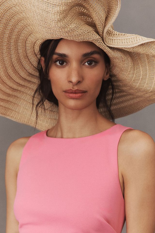 BHLDN Blair Stretch Crepe High-Neck Mini Dress #2
