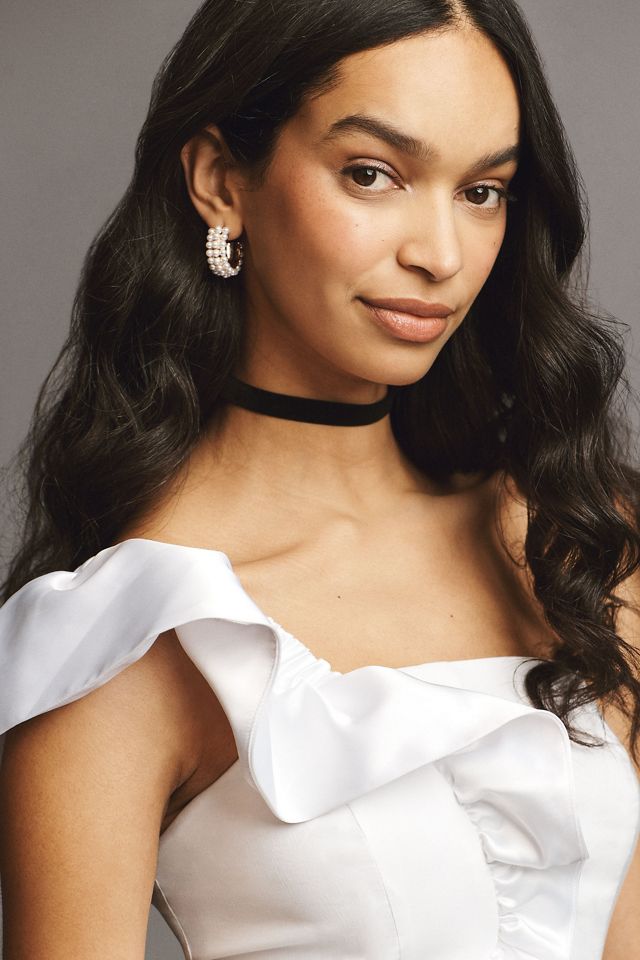 BHLDN Wren One-Shoulder Midi Dress #3