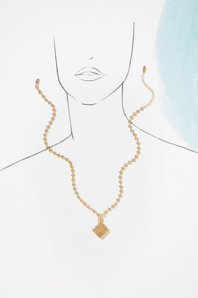 Diamond-Shaped Pendant Necklace #2