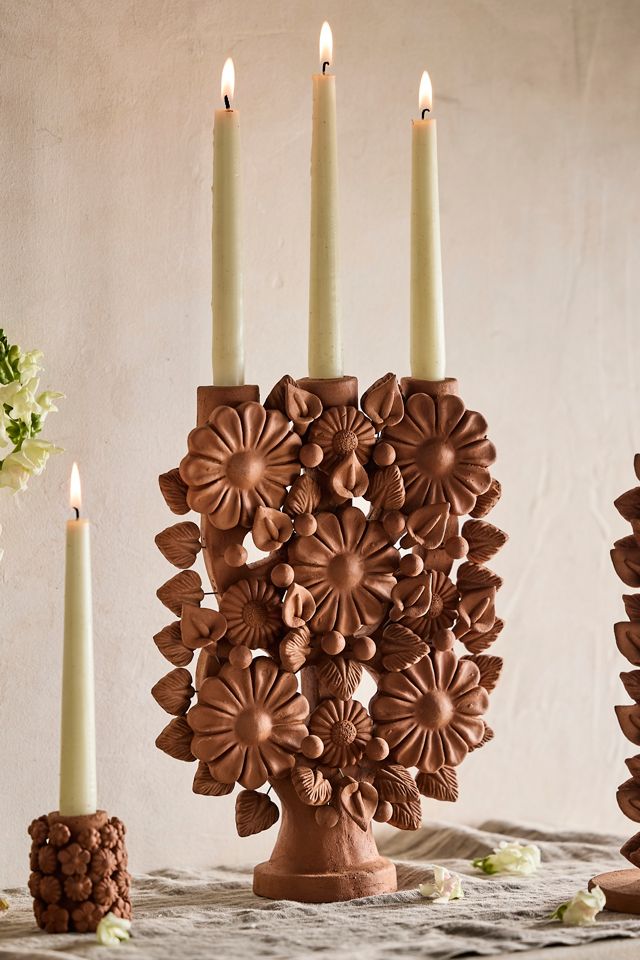 Oaxacan Clay Candelabra #3