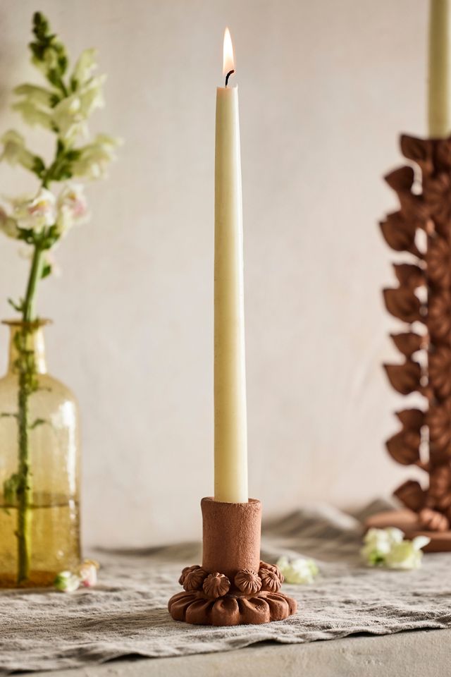 Clay Taper Candle Holders