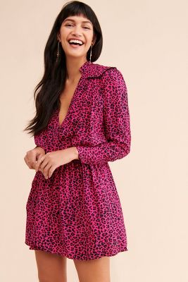 Zadig & Voltaire Leopard Print Mini Dress | Anthropologie