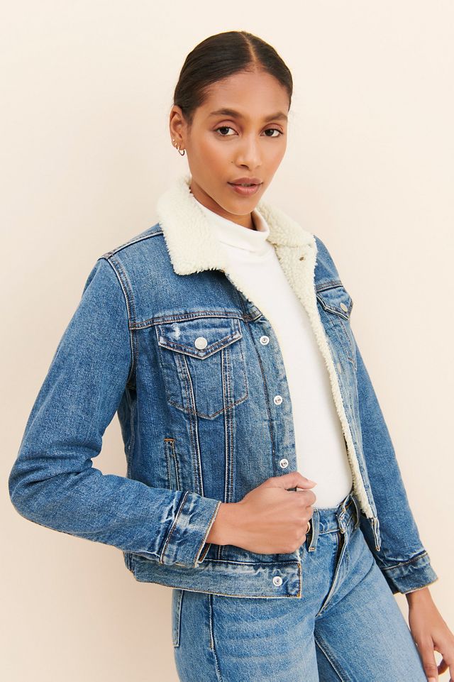 LUCKY BRAND Sherpa Lined Jean Jacket Vintage 90's Size Med for Sale in  Redondo Beach, CA - OfferUp