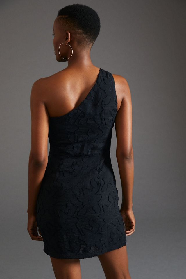 Ruffled One Shoulder Mini Dress #1