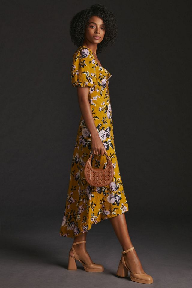 Maeve Floral Puff-Sleeve Midi Dress #3