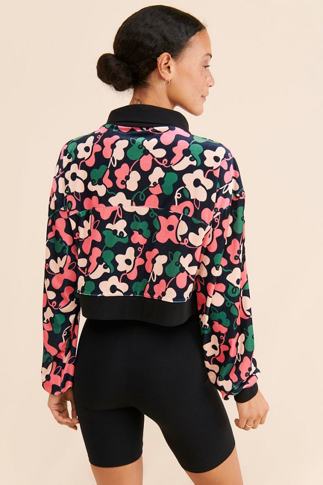 Dazey LA Velvet Half-Zip Pullover #1