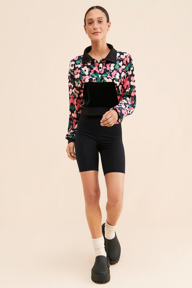Dazey LA Velvet Half-Zip Pullover #3
