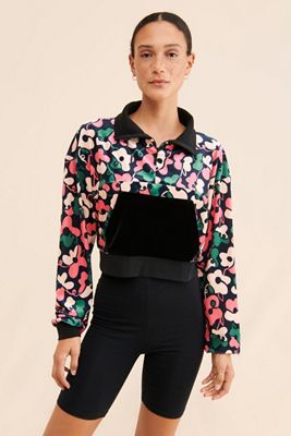Dazey LA Velvet Half-Zip Pullover
