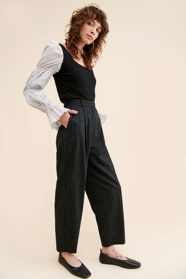Hutch Mixed Media Cinched Sleeve Top #3