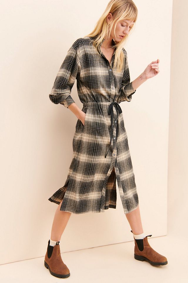 Joie Ardine Plaid Dress #3