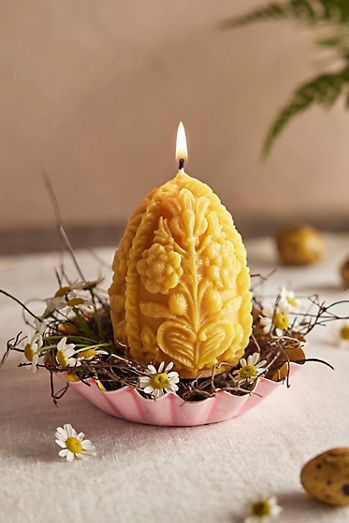 Carved Egg Candle