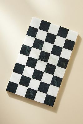 Josie Checkered Marble Cheese Board