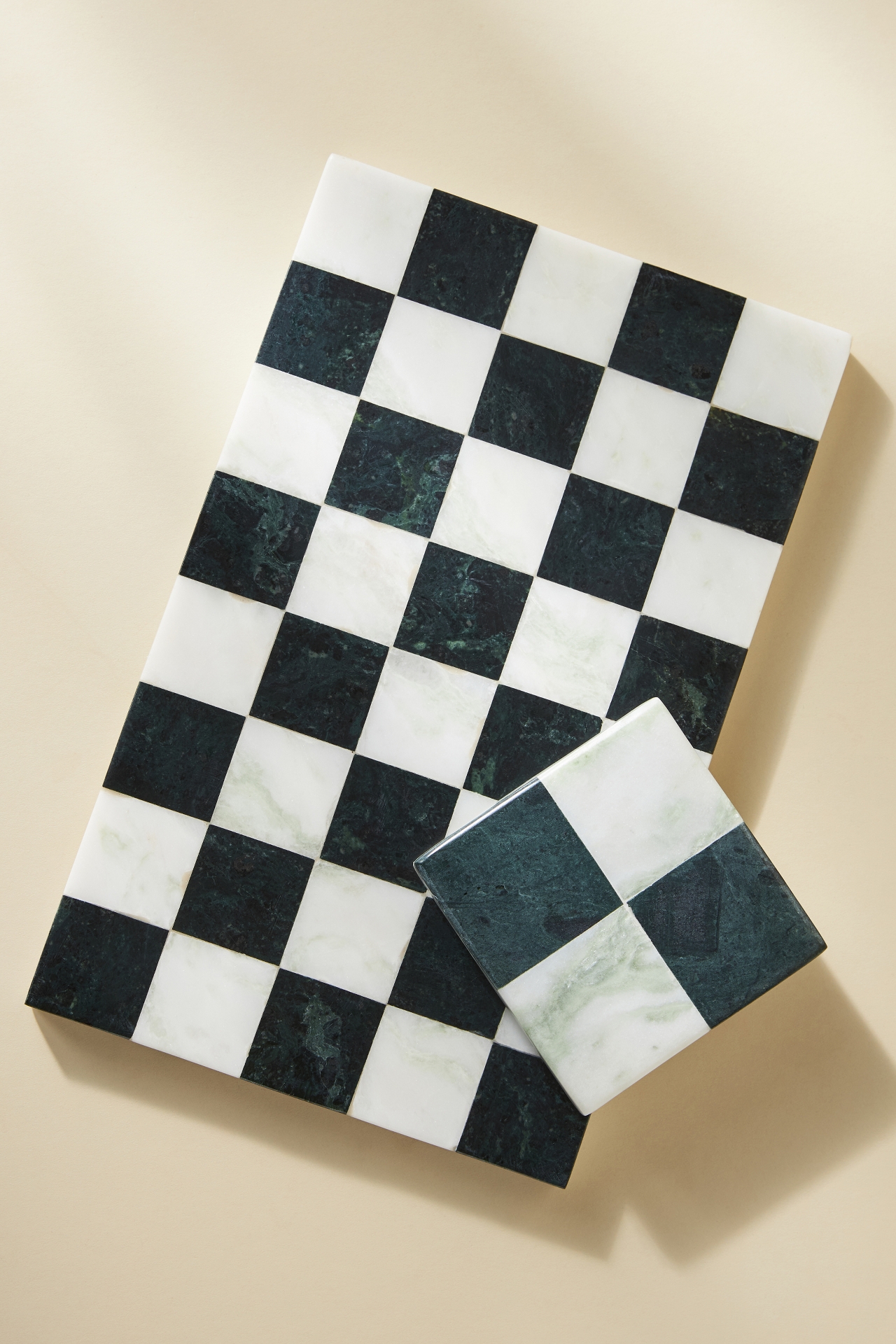 Josie Checkered Marble Cheese Board