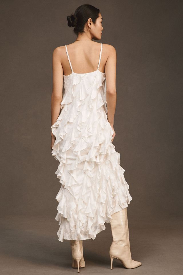 [Anthropologie] スカーフ オーガンザ マキシドレス by BHLDN 91437699_011_b