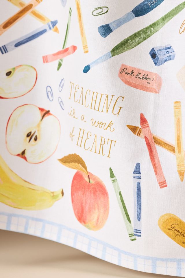 Teaching is a Work of Heart Dish Towel #1